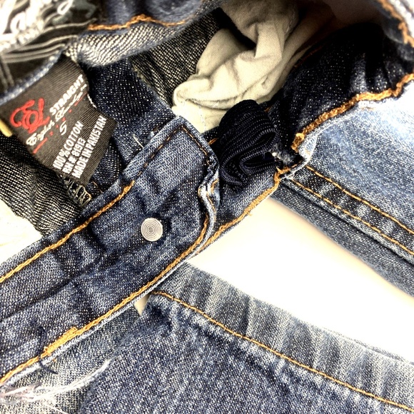 Boys Jeans Pants Size 5 English Laundry Straight Adjustable  Blue Button Pockets - Picture 4 of 7